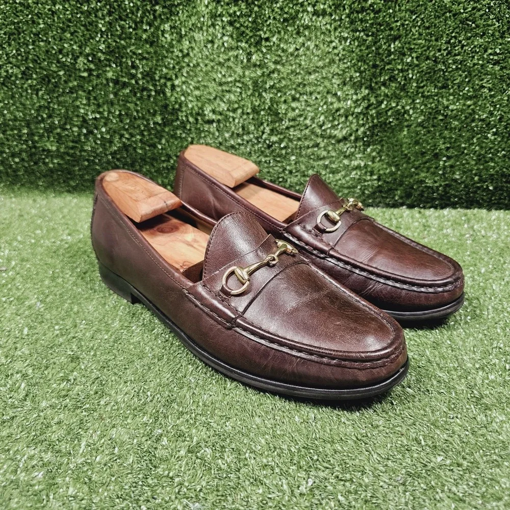 Cole Haan Horsebit Brown Leather Slip On Dress Loafers Mens Size 10 M